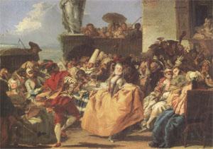 Giovanni Battista Tiepolo Carnival Scene or the Minuet (mk05) Spain oil painting art